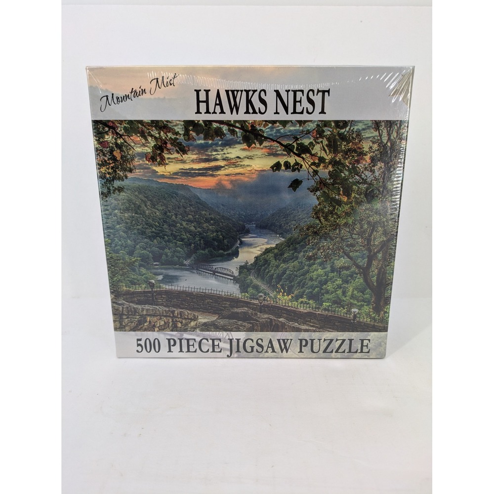 Mountain Mist Hawks Nest Jigsaw Puzzle 500pc West Virginia Landscape JS032 NWT